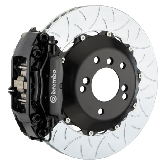 Brembo 95-98 993 C2/C4/C4S/Turbo Rear GT BBK 4 Piston Cast 345x28 2pc Rotor Slotted Type3-Black