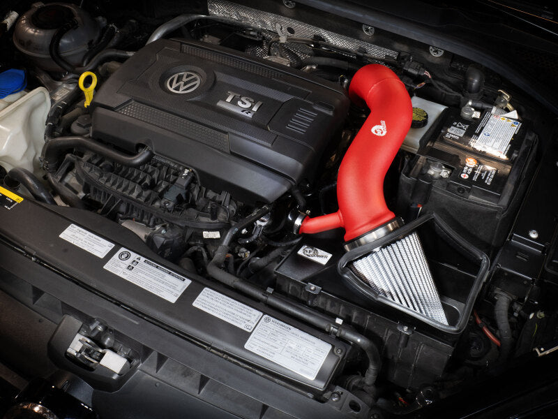 aFe Rapid 15-21 VW GTI L4 2.0L Induction Red Edition Cold Air Intake System w/ Pro DRY S Filter
