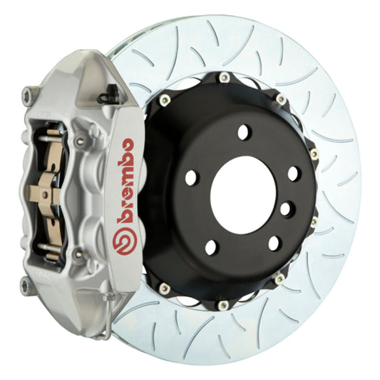 Brembo 96-05 550/575 (Excl. GTC) Rear GT BBK 4 Piston Cast 380x28 2pc Rotor Slotted Type-3-Silver