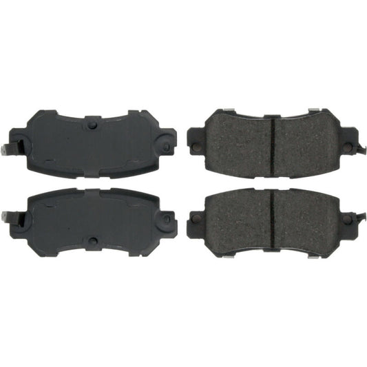 Centric Posi-Quiet Extended Wear Brake Pads w/Shims & Hardware - Rear