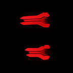 AlphaRex 21-23 Ford F-150 LUXX LED Taillights - Black Red w/ BLIS