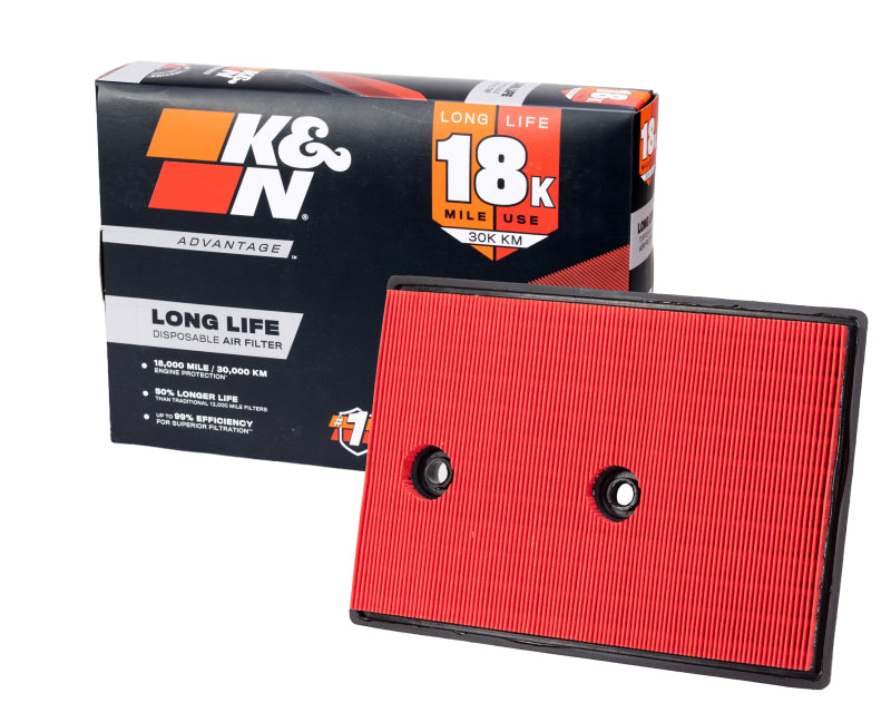 K&N Advantage Air Filter 18K Miles Audi A3 L4-1.4L F/I 2013-2024
