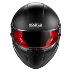 SPARCO Stealth RF Helmet - Large - Matte Black/Red