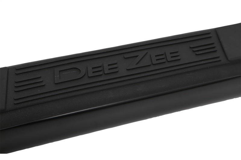 Deezee 14-19 Chevrolet Silverado Tubes - 3In Round Black Steel CrewCab