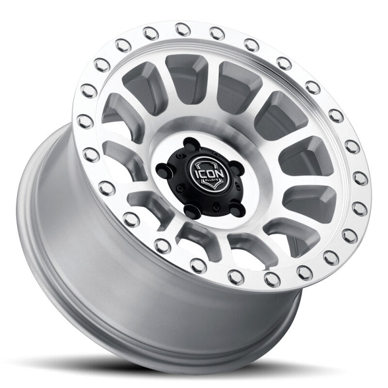 ICON Hulse 17 X 8.5 5 X 150 25mm Offset 5.75in BS Silver Machined
