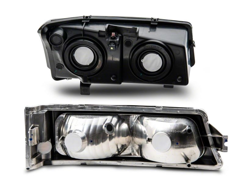 Raxiom 03-06 Chevrolet Silverado 1500 Axial OEM Style Rep Headlights- Chrome Housing- Smoked Lens