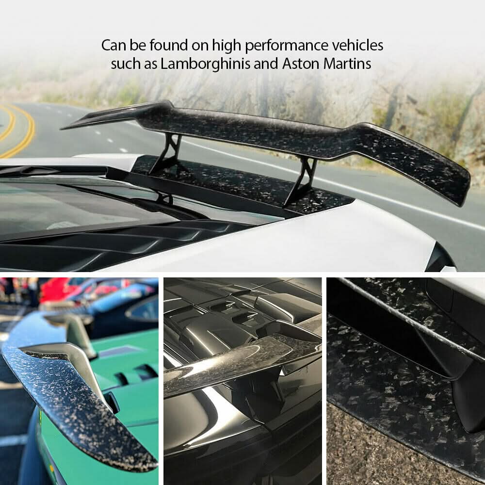 2015-2022 Ford Mustang V Style Forged Carbon Fiber Trunk Spoiler Wing