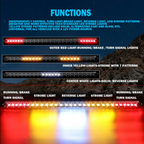 Chase LED Light Bar With Built In Strobe 32"