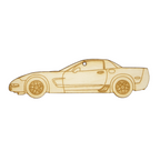 ZSPEC Laser-Engraved Wood Ornament, Style: Corvette C5 Z06, Birch