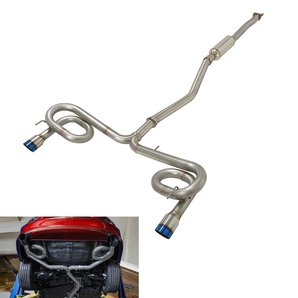 Exhaust for 2022+ Civic SI Sedan FE1 Burnt Tips 2.5" Catback Exhaust Turbo US - Bull Boost Performance