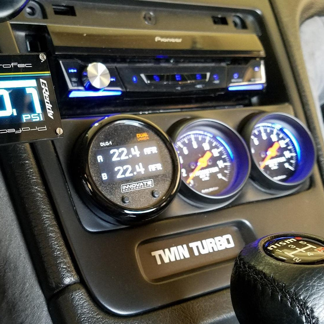 ZSPEC Clock Hole-Cover Plate for '90-99 Nissan 300zx Z32 Stereo Bezels, Laser-Etched