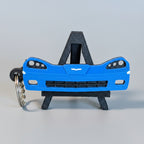 Blue Corvette C6 3D-printed keychain