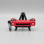 Red Corvette C6 3D-printed keychain