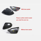 Dry Carbon Fiber Mirror Cover Caps for 18-24 Urus Q8 SQ8 RSQ8 - Bull Boost Performance