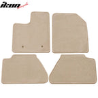 Car Floor Mat for 2007-2013 Ford Edge Beige Carpet 4PC Nylon