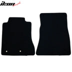 Car Floor Mat for 2015-2024 Ford Mustang Black Carpet 2PC Nylon