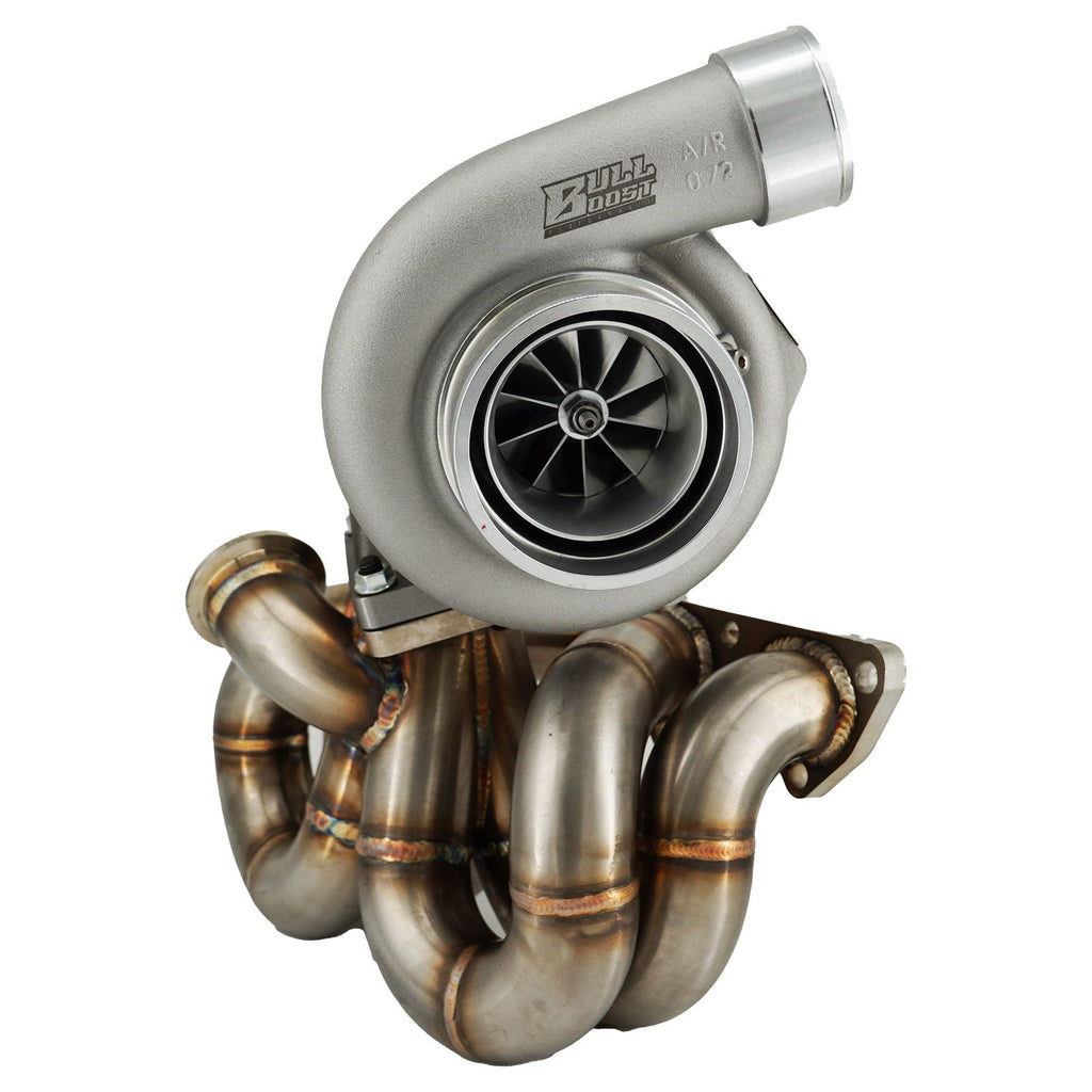 B Series AC PS Compatible T3 .63 Turbo Manifold Kit GSR B16 B18 B20 For Civic EG EK DC2 - Bull Boost Performance