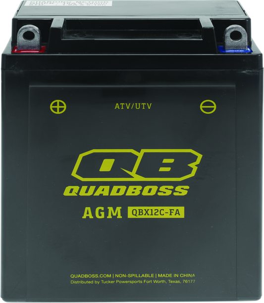 QuadBoss Maintenance-Free AGM Battery QBX12C-FA