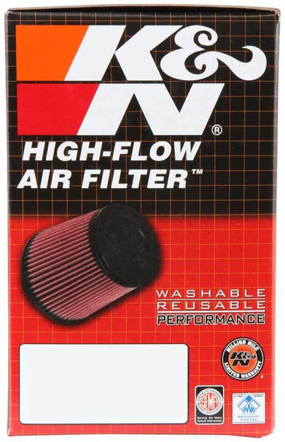 K&N Universal Clamp-On Air Filter - 2 1/4in 10 DEG FLG 3 1/2in OD 6in H