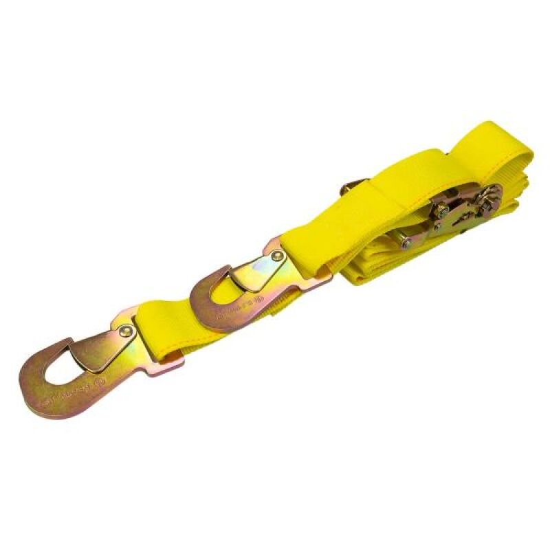 Moroso 2in x 8ft Flat Snap Hooks Ratchet Tie Down Strap - Single
