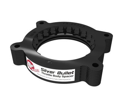 aFe 2020 Vette C8 Silver Bullet Aluminum Throttle Body Spacer / Works With Factory Intake Only - Blk