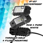 XK Glow RGBW 8pc Addressable LED Rock Light Kit