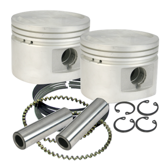 S&S Cycle 84-99 BT w/ Stock Heads .010in 80in Cast Flat-Topped Replacement Piston Kit