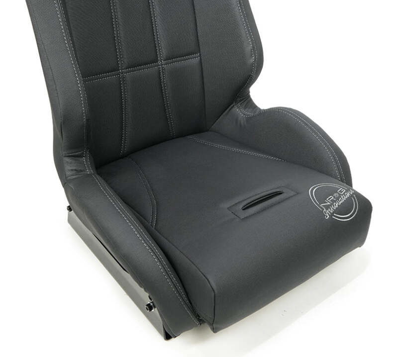NRG Defender Water Resistant Steel Frame Suspension Seats Black w/ Blue Trim & Defender logo