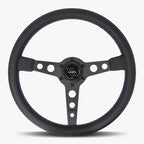 The Daytona | Black Leather | Black Spoke | Bavarian Stitch