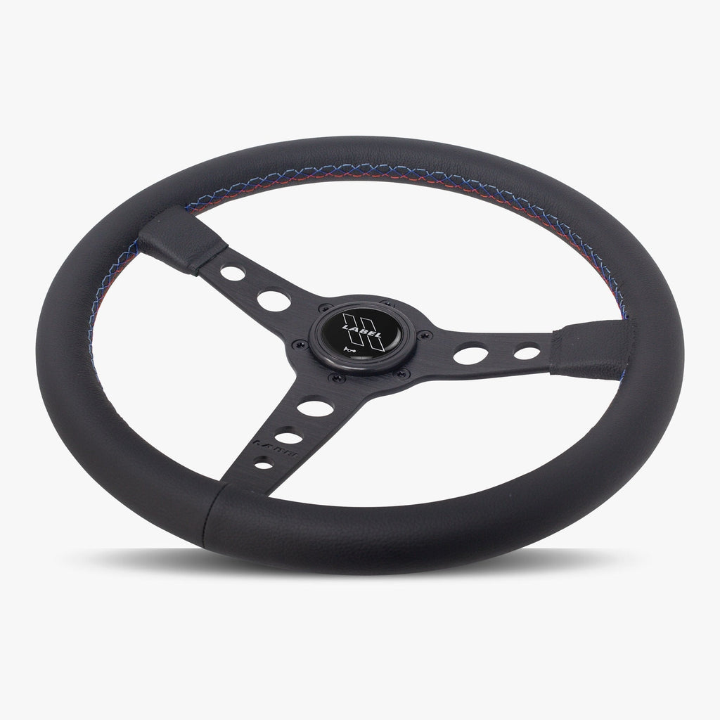 The Daytona | Black Leather | Black Spoke | Bavarian Stitch