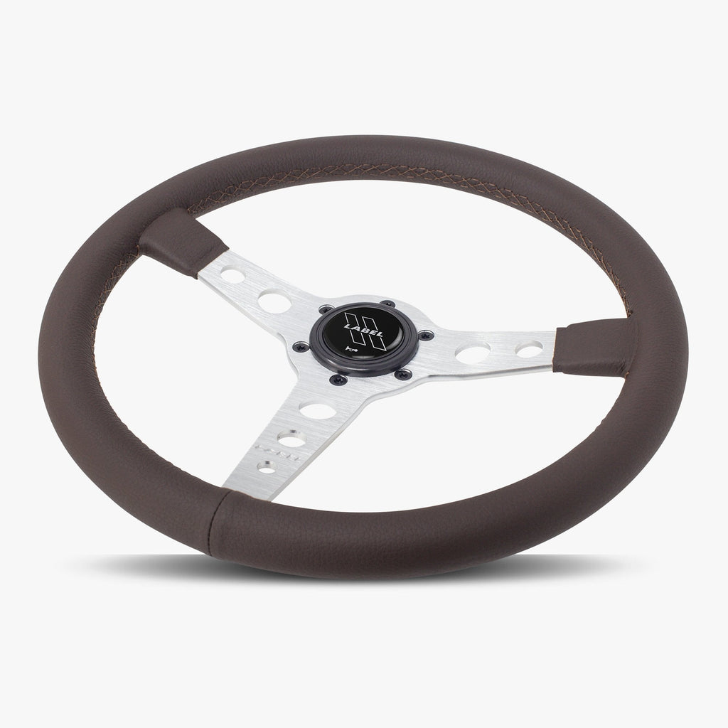The Daytona | Nappa Brown Leather  | Silver Spoke | Brown Stitch