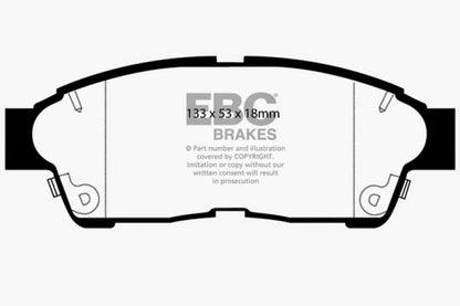 EBC 93-97 Geo Prizm 1.6 Ultimax2 Front Brake Pads