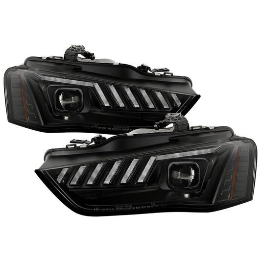 Spyder 13-16 Audi A4/S4 HID Model Only Projector Headlights - Black PRO-YD-AA413HIDSI-BK