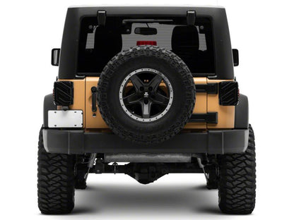 Raxiom 07-18 Jeep Wrangler JK Axial Series Trident LED Tail Lights- Blk Housing (Smoked Lens)