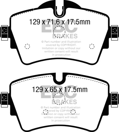 EBC 14+ Mini Hardtop 2.0 Turbo Cooper S Ultimax2 Front Brake Pads