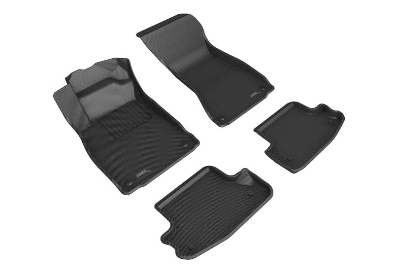3D MAXpider 18-20 Audi A5 Coupe / S5 Coupe Kagu 1st and 2nd Row Floormats - Black