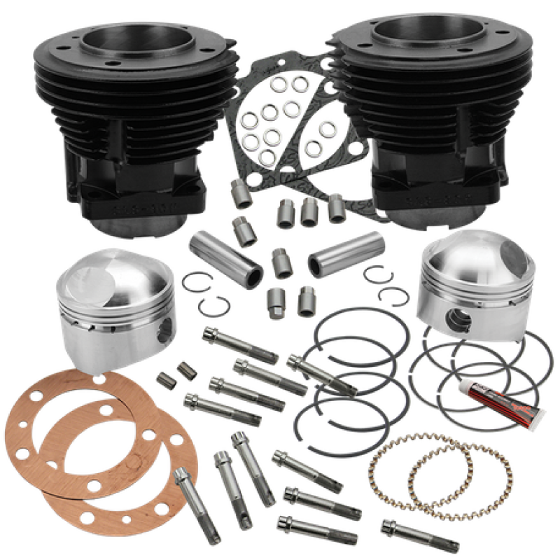 S&S Cycle 66-84 BT 80in 3-1/2in Bore Cylinder and High Compression Piston Kit