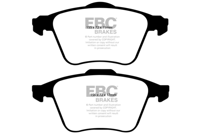 EBC 08-10 Volvo S60 2.5 Turbo T5 Ultimax2 Front Brake Pads