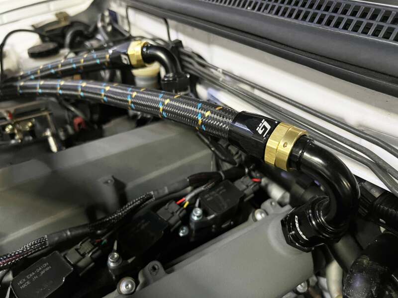 GReddy AN16 150 DEGREE HOSE END SWIVEL BLACK/GOLD ANODIZED