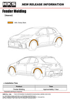 HKS GR COROLLA GZEA14H Fender Molding