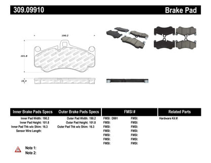 StopTech Performance Brake Pads