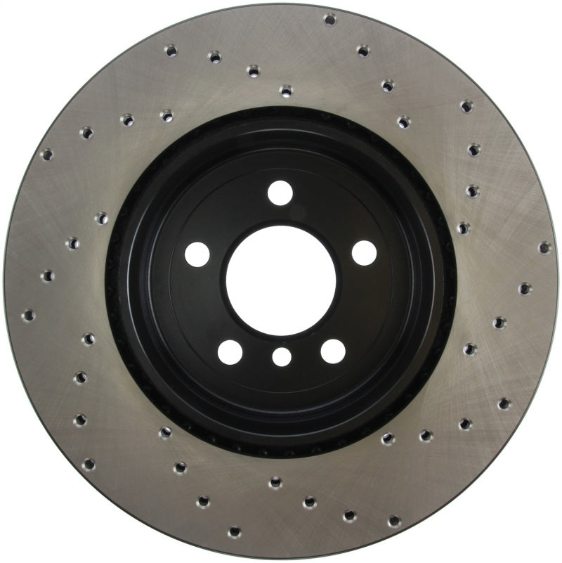 StopTech 11-13 BMW 550i Rear Right Drilled Sport Brake Rotor