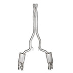 Stainless Works 2024 Mustang GT Catback Quad Tips Legend Sound X-Pipe Factory Connect Exhaust