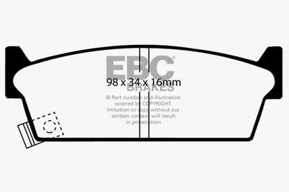 EBC 90-93 Infiniti M30 3.0L Ultimax2 Rear Brake Pads