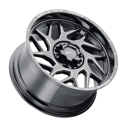 Weld Off-Road W117 20X10 Fulcrum 5X127 5X139.7 ET-18 BS4.75 Gloss Black MIL 87.1