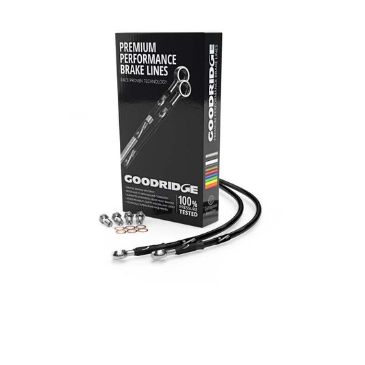 Goodridge 06-11 Suzuki GSR600 (Non ABS) Black Front SS Brake Lines