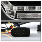 Spyder 13-19 Peterbilt 579 Passenger Side Projector Headlights - Black (PRO-YD-PB57914-SEQ-R-BK)