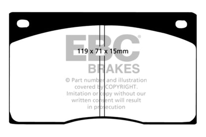 EBC 91-93 Jaguar XJS 4.0 Ultimax2 Front Brake Pads