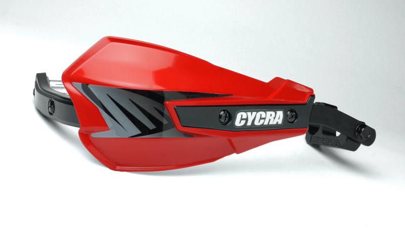 Cycra Vortex Hand Guard/w Universal U-Clamps - GG Red