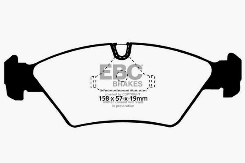 EBC 85-86 BMW 524 TD 2.4 TD (E28) Ultimax2 Front Brake Pads